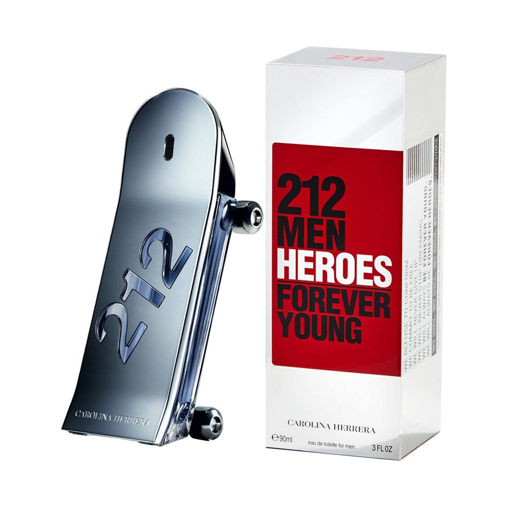Carolina Herrera 212 Men Heroes — набор ((т/в + гель д/д) 90 + 100 мл) — фото 2 из 2
