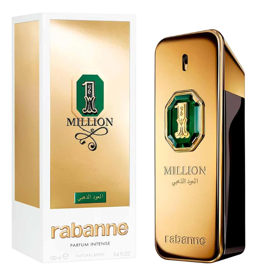Paco Rabanne 1 Million Golden Oud — набор ((д + т/в + део/спрей) 100 + 10 + 150 мл) — фото 2 из 2